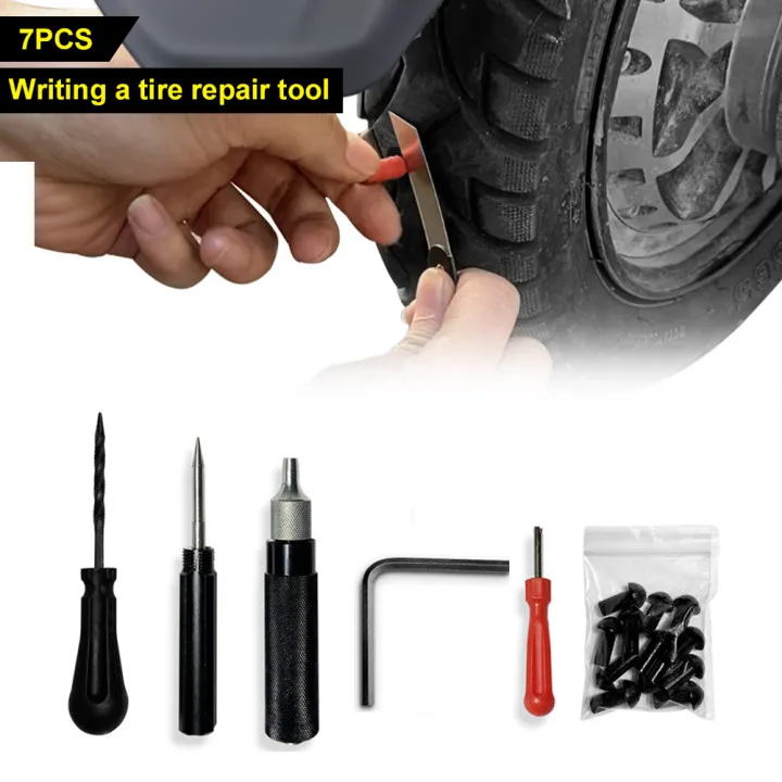 Easy Car Tire Repair Kit Quick Repair Vacuum Tyres Repair Puncture Mushroom Plug Probe Nozzle for Motorcycle Bike Tire Repai
Easy Car Tire Repair Kit Quick Repair Vacuum Tyres Repair Puncture Mushroom Plug Probe Nozzle for Motorcycle Bike Tire Repai