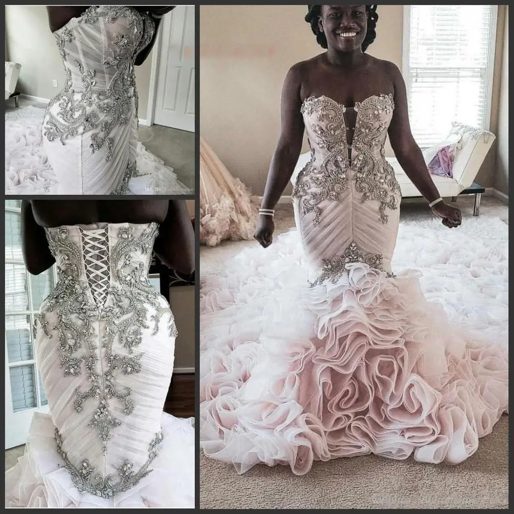 mermaid wedding dresses 2020 sweetheart neckline pleats beading crystal ruffle tiered chapel train long bridal dresses
mermaid wedding dresses 2020 sweetheart neckline pleats beading crystal ruffle tiered chapel train long bridal dresses