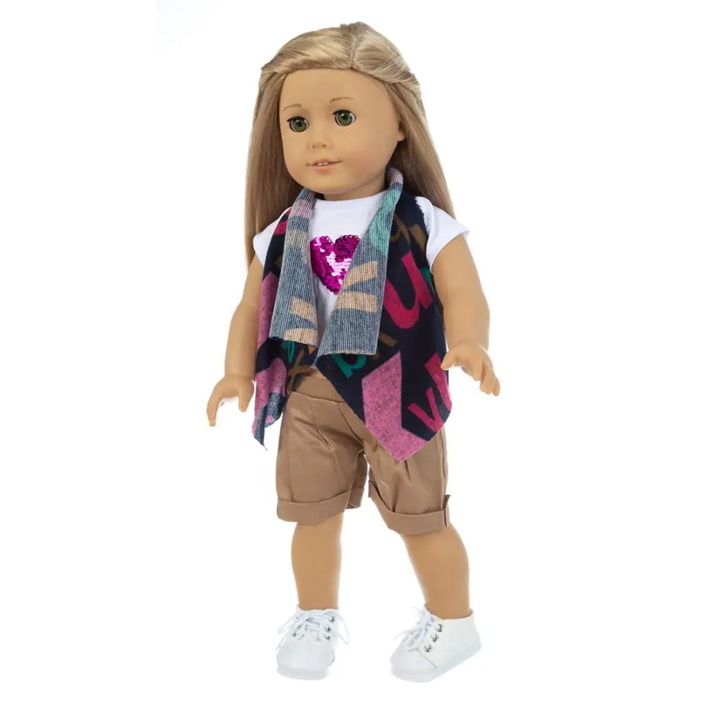 18 inch baby new born baby clothes accessories purple sparkle flower heart scarf 3 pieces suit for American og Girl Doll
18 inch baby new born baby clothes accessories purple sparkle flower heart scarf 3 pieces suit for American og Girl Doll