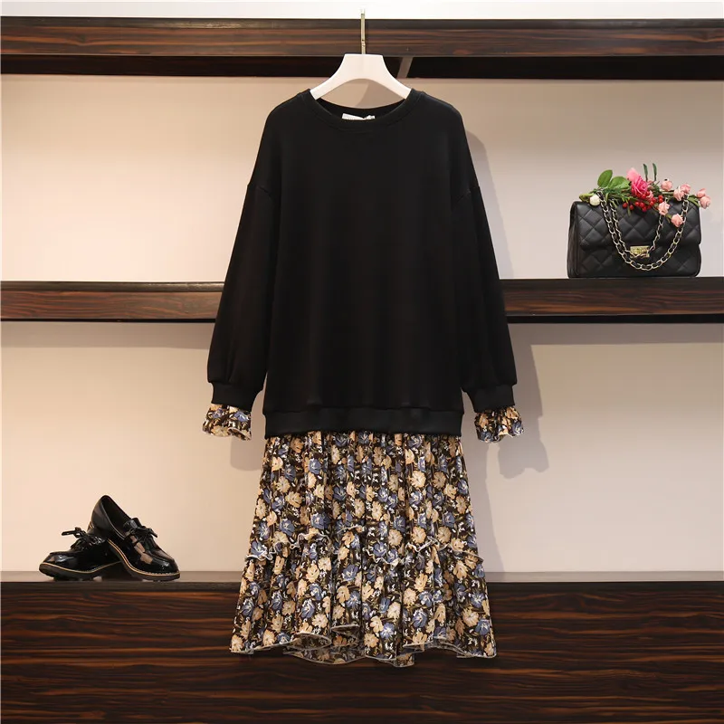 Women Vintage Ruffled Flower print Dress Long Sleeve O collar Elegant Casual Sweatshirt Dress 2021 Autumn New loose Dresses chic
Women Vintage Ruffled Flower print Dress Long Sleeve O collar Elegant Casual Sweatshirt Dress 2021 Autumn New loose Dresses chic