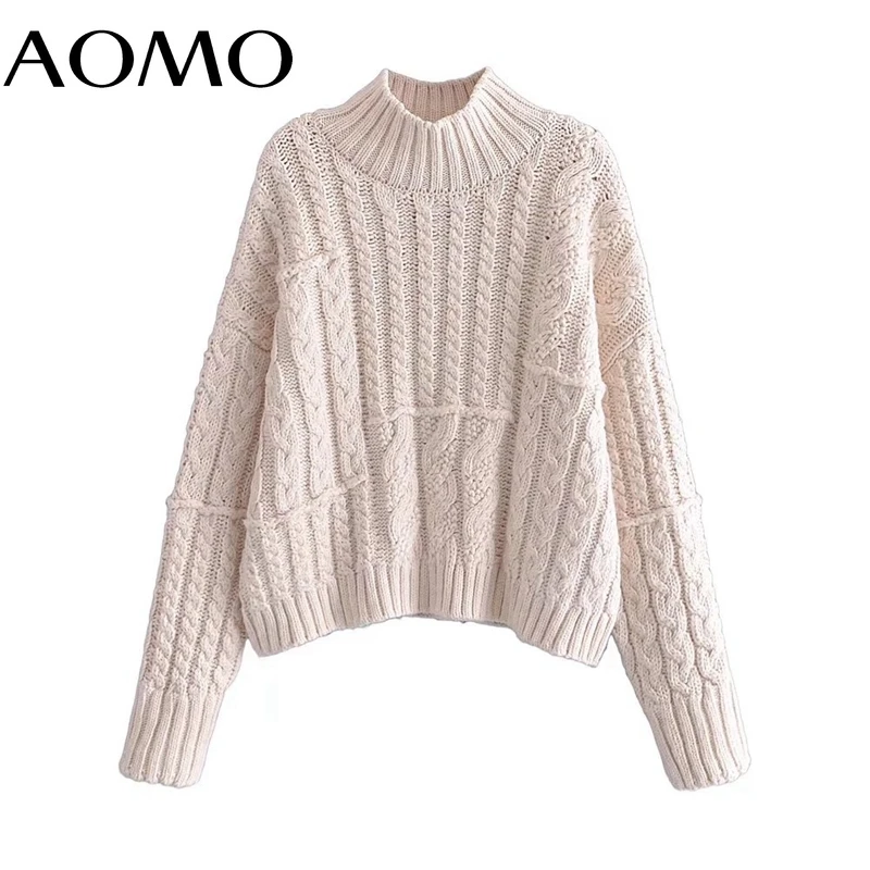 AOMO 2021 Chic Women Twist Turtleneck Sweater Vintage Ladies Sweet Knitted Jumper Tops 3H919A
AOMO 2021 Chic Women Twist Turtleneck Sweater Vintage Ladies Sweet Knitted Jumper Tops 3H919A