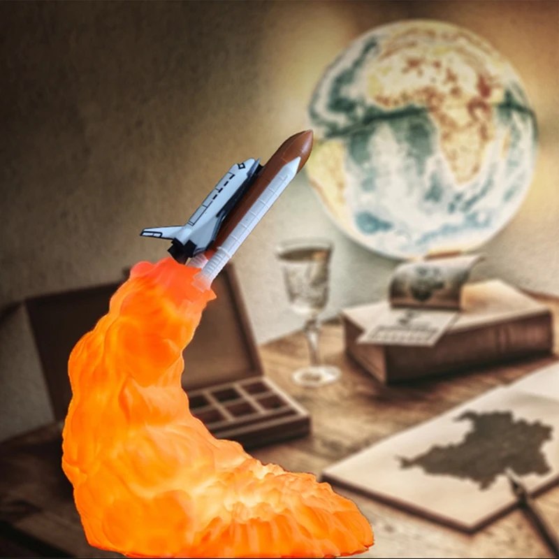 3D Printing Rocket Lamp,Rechargeable Space Shuttle Lamp Night Light for Festivals Gift Space Lovers Home Desk Decoration
3D Printing Rocket Lamp,Rechargeable Space Shuttle Lamp Night Light for Festivals Gift Space Lovers Home Desk Decoration