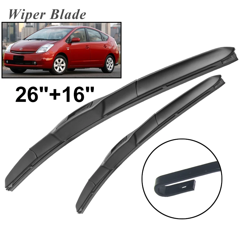 Okowiper RHD & LHD Front Wiper Blades For Toyota Prius NHW20 2003 - 2009 Windshield Windscreen Front Window 26"+16"
Okowiper RHD & LHD Front Wiper Blades For Toyota Prius NHW20 2003 - 2009 Windshield Windscreen Front Window 26"+16"