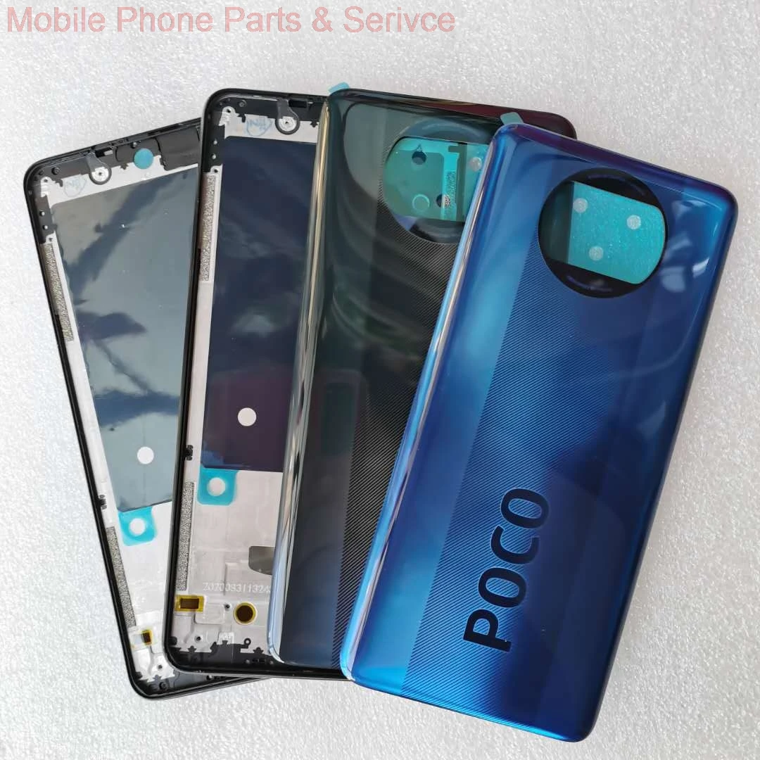 For Xiaomi Poco X3 Back Battery Cover with LCD Front Frame Bezel Housing Chassis Replacement Parts Full Original
For Xiaomi Poco X3 Back Battery Cover with LCD Front Frame Bezel Housing Chassis Replacement Parts Full Original