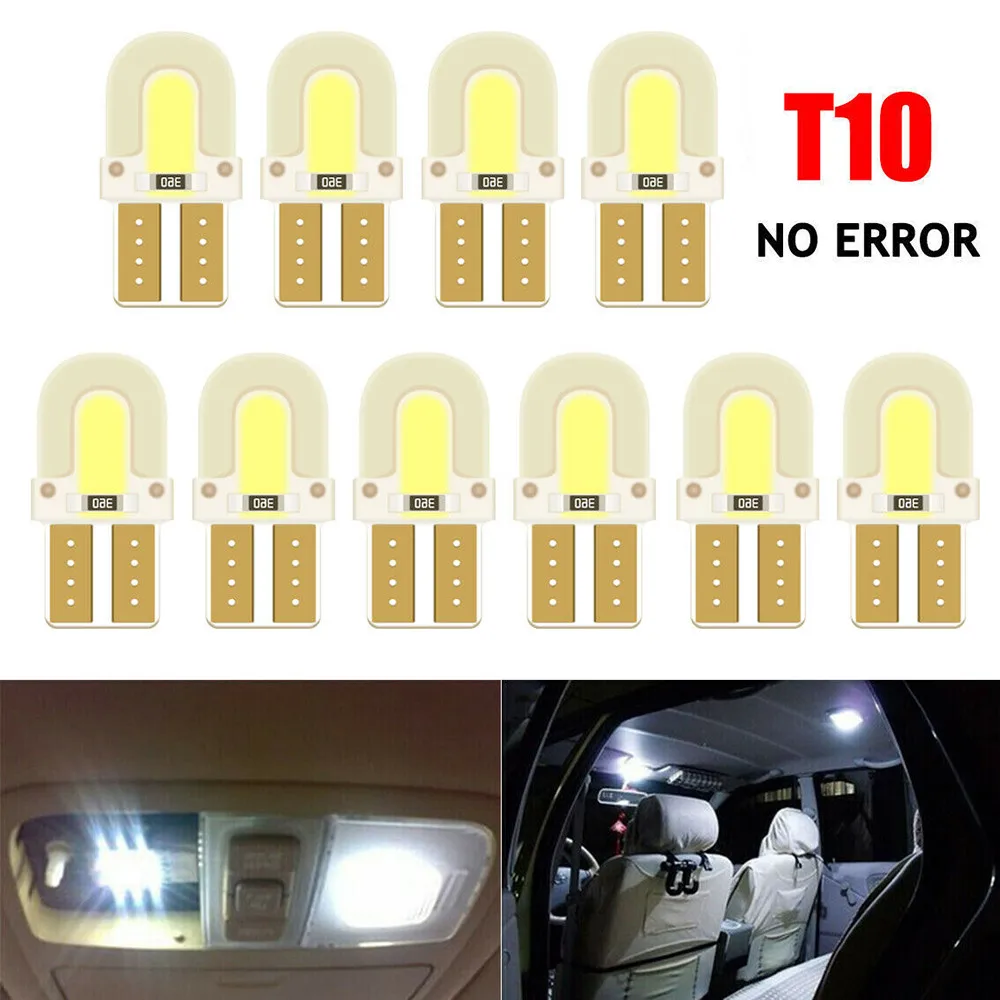 10Pcs LED W5W T10 159 168 194 COB LED Parking Bulb Auto Wedge Clearance Lamp Canbus Bright White License Light Bulbs
10Pcs LED W5W T10 159 168 194 COB LED Parking Bulb Auto Wedge Clearance Lamp Canbus Bright White License Light Bulbs