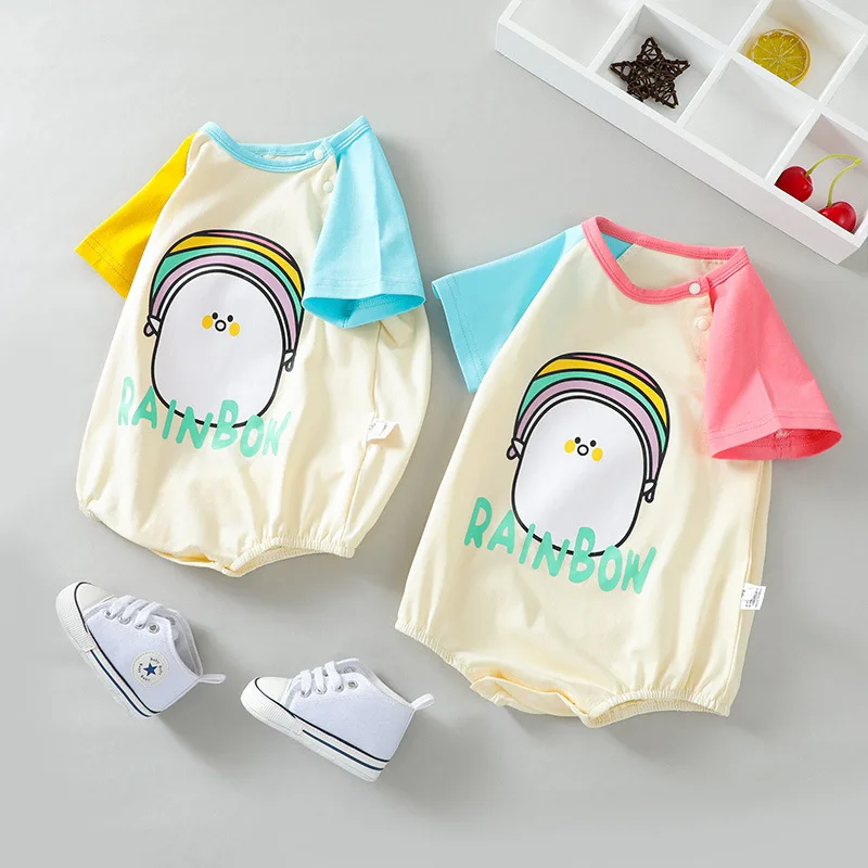 Baby summer clothes new infant short sleeve one-piece clothes boys' fart one-piece clothes baby triangle crawling clothes
Baby summer clothes new infant short sleeve one-piece clothes boys' fart one-piece clothes baby triangle crawling clothes