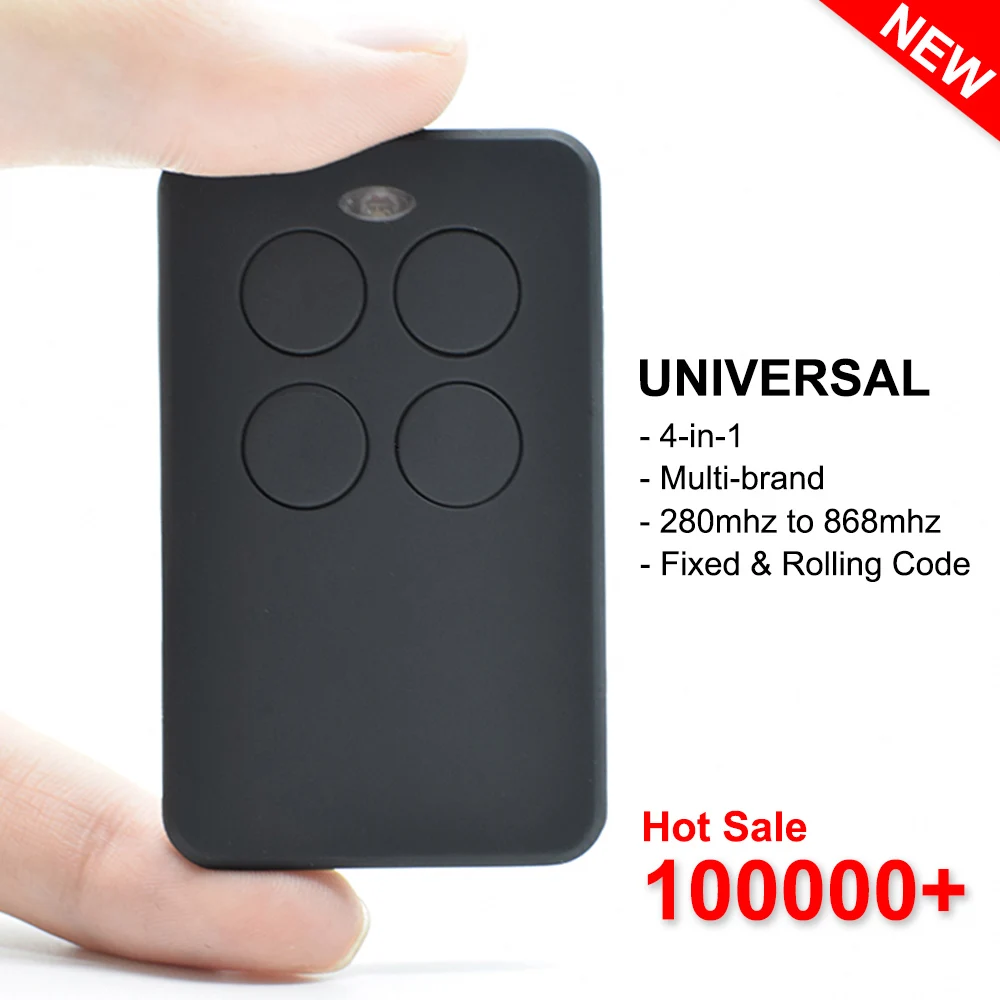 4 in 1 Muti-frequency Garage Remote Control Gate Copy Duplicator 4 Buttons Black Controller 433 Command Rolling Code Cloner
4 in 1 Muti-frequency Garage Remote Control Gate Copy Duplicator 4 Buttons Black Controller 433 Command Rolling Code Cloner