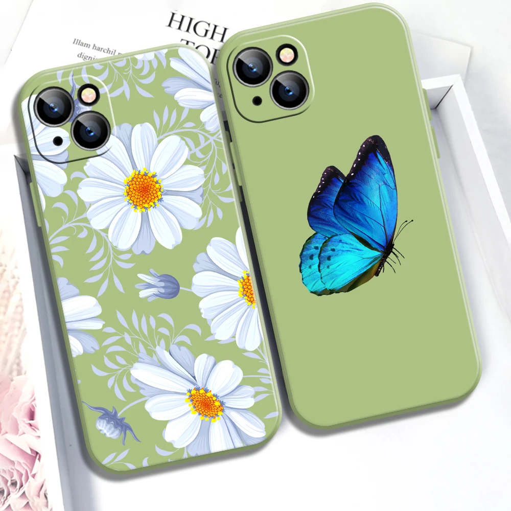 Green Phone Case For iPhone 11 12 13 Pro MAX 6 6S 7 8 Plus 13 12 Mini X XR XS MAX Funda Coque Carcasa Cases TPU Daisy Butterfly
Green Phone Case For iPhone 11 12 13 Pro MAX 6 6S 7 8 Plus 13 12 Mini X XR XS MAX Funda Coque Carcasa Cases TPU Daisy Butterfly