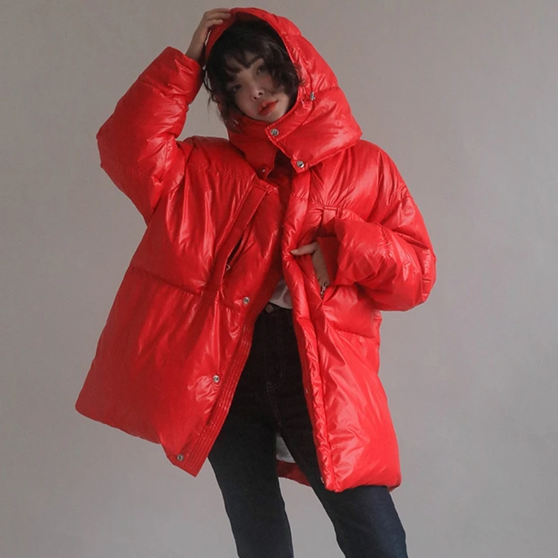 BGTEEVER модные женские парки зимние куртки и пальто 2019 с капюшоном свободные