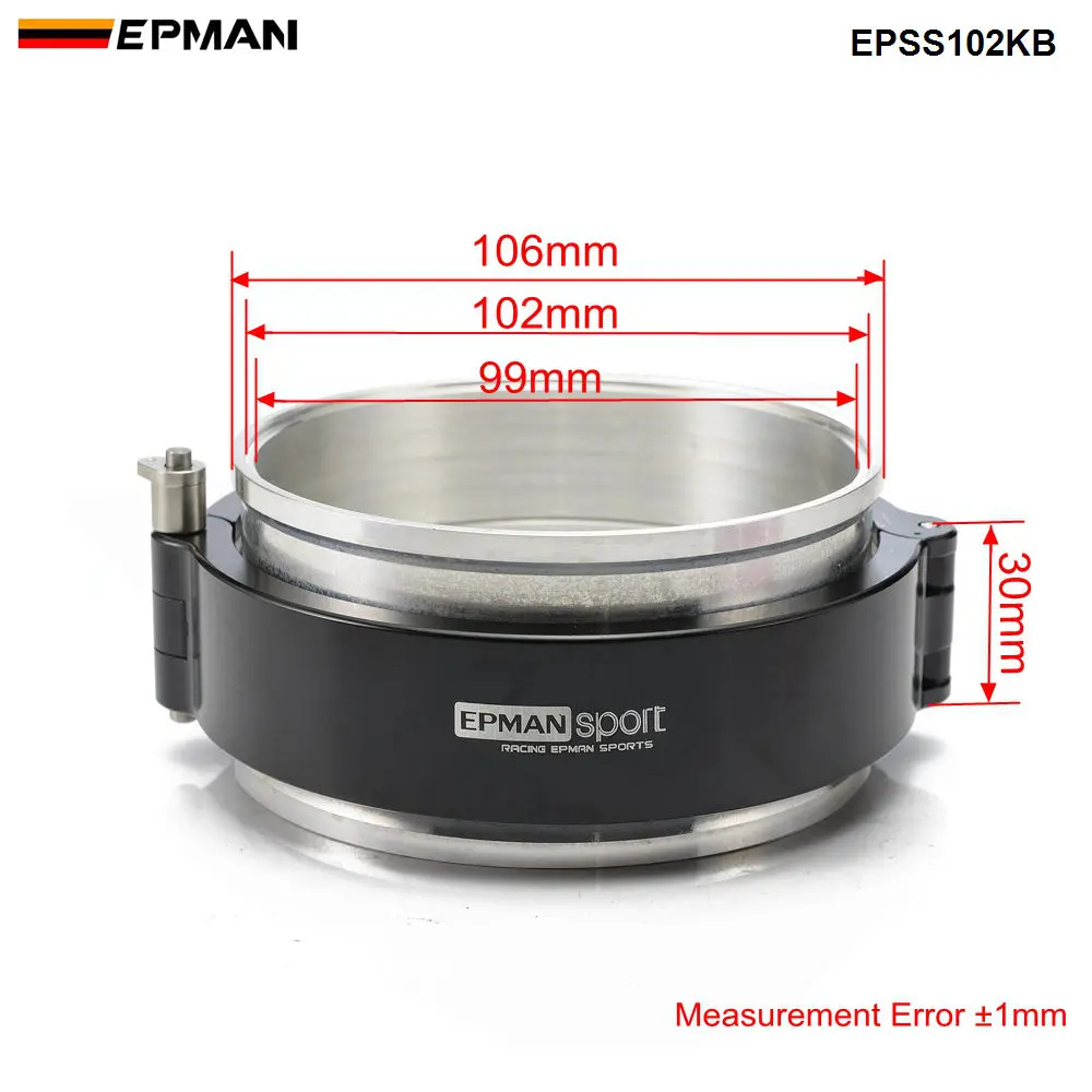 EPMAN Quick Release Performance HD Clamp System Assembly For 4" 102mm Radiator Hose Wastegate Flanges Turbo Dump Pipe EPSS102KB |