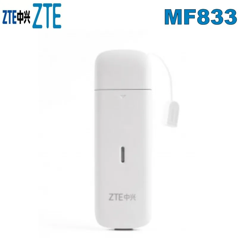 100pcs Unlocked ZTE MF833V 4G LTE USB Modem Mobile Broadband 150Mbps TDD/FDD/UMTS/GSM LTE USB Stick 4G Dongle Pk MF823 MF825
100pcs Unlocked ZTE MF833V 4G LTE USB Modem Mobile Broadband 150Mbps TDD/FDD/UMTS/GSM LTE USB Stick 4G Dongle Pk MF823 MF825