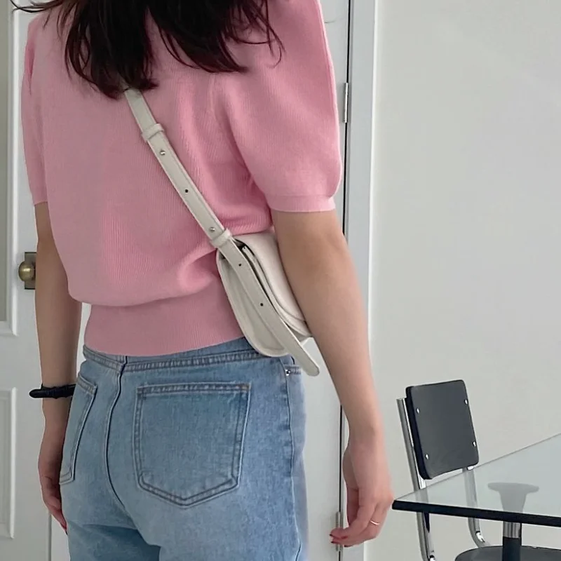 KUSAHIKI Graphic T Shirts Korean Ice Silk Knitted Puff Sleeve Tshirt 2021 Summer New Solid Causal O-neck Pullover Top Tees 6H325
KUSAHIKI Graphic T Shirts Korean Ice Silk Knitted Puff Sleeve Tshirt 2021 Summer New Solid Causal O-neck Pullover Top Tees 6H325