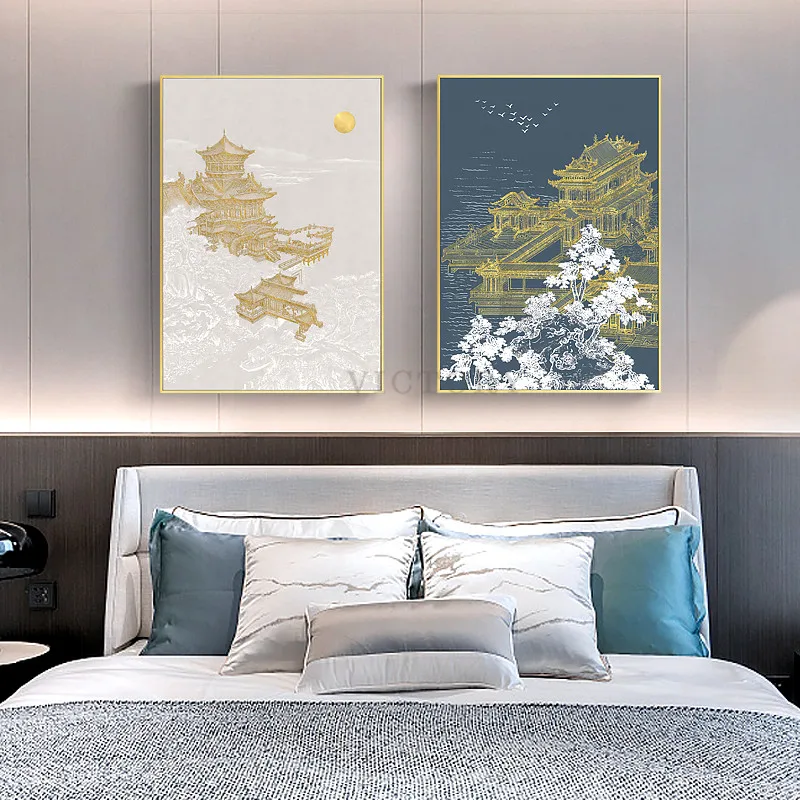 Traditional Chinese Painting Golden Palace Canvas Print Poster Aesthetic Bedroom Decor Wall Art Picture for Living Room Decor
Traditional Chinese Painting Golden Palace Canvas Print Poster Aesthetic Bedroom Decor Wall Art Picture for Living Room Decor