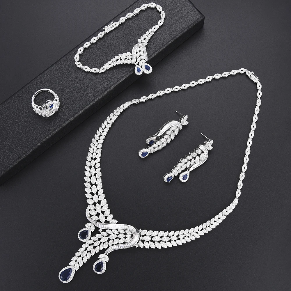LARRAURI 2019 Hot Brand 4pcs Women Wedding Jewelry Findings Making Trendy Collar Necklace/Earrings/Ring/Bracelet Jewelry Sets
LARRAURI 2019 Hot Brand 4pcs Women Wedding Jewelry Findings Making Trendy Collar Necklace/Earrings/Ring/Bracelet Jewelry Sets
