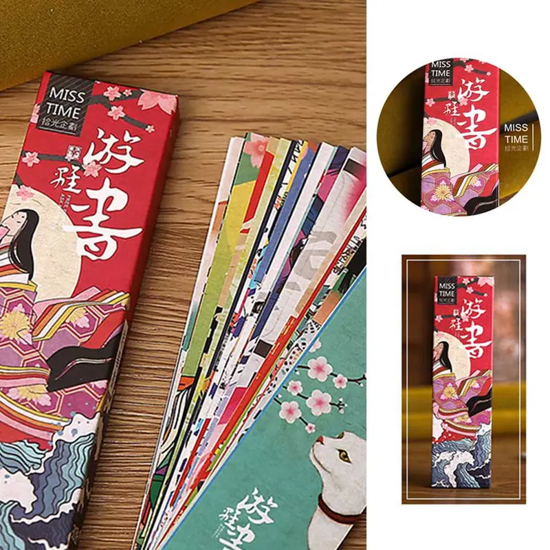 Japanese classical creative retro style bookmarks and wind literature and art paper commemorative gifts
Japanese classical creative retro style bookmarks and wind literature and art paper commemorative gifts