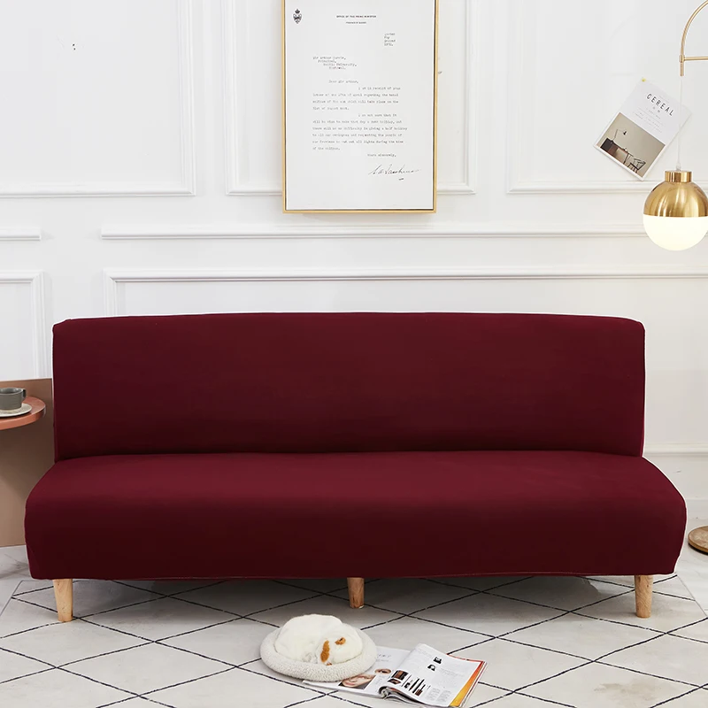 Armless Sofa Bed Cover Folding Wine Red Modern Seat Slipcovers Stretch Couch Cover Without Armrest Protector Elastic Spandex
Armless Sofa Bed Cover Folding Wine Red Modern Seat Slipcovers Stretch Couch Cover Without Armrest Protector Elastic Spandex
