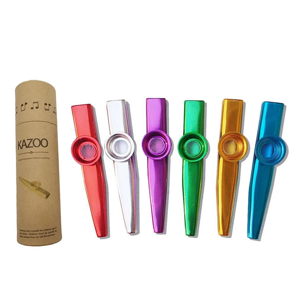Colorful Beginner Flute Instrument Metal Kazoo Woodwind Musical Instruments Toy Gift Box Ukulele Guitar Partner For Children 
Colorful Beginner Flute Instrument Metal Kazoo Woodwind Musical Instruments Toy Gift Box Ukulele Guitar Partner For Children