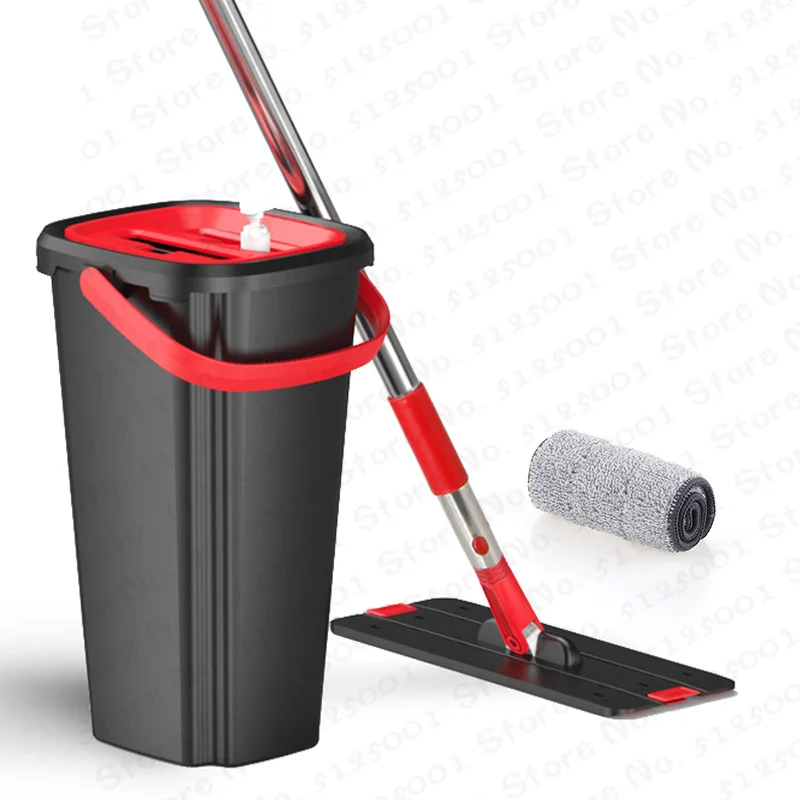 Free Hand Mop with Bucket Magic Cleaning Mops Bucket Set Flat Floors Squeeze Mop Wet Dry Usage Lazy Mop for Home Office
Free Hand Mop with Bucket Magic Cleaning Mops Bucket Set Flat Floors Squeeze Mop Wet Dry Usage Lazy Mop for Home Office