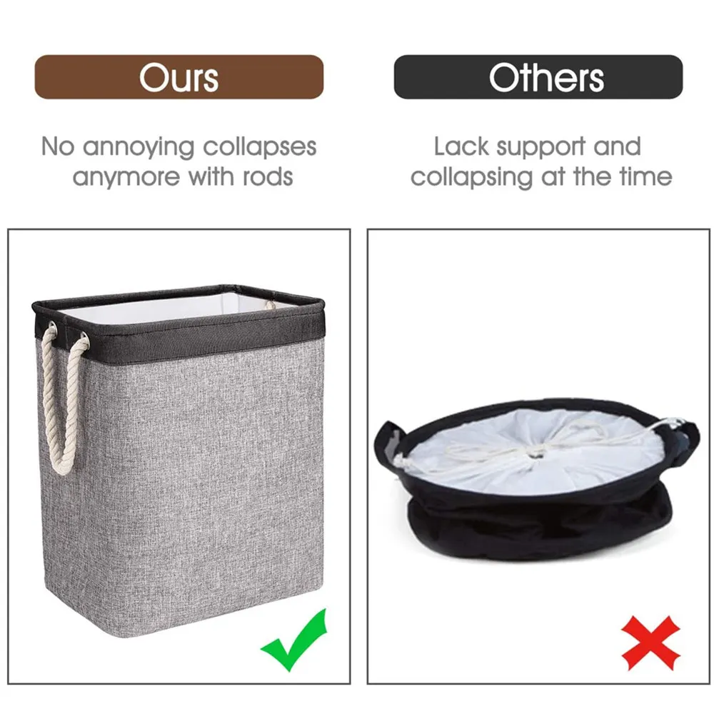 Large Laundry Basket with Handles Brackets Tall Hamper Collapsible Washing Bedroom Dorm Clothing Dirty Clothes Storage Basket
Large Laundry Basket with Handles Brackets Tall Hamper Collapsible Washing Bedroom Dorm Clothing Dirty Clothes Storage Basket