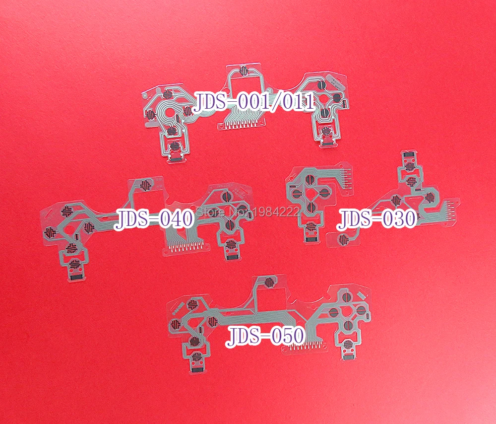 

500pcs JDS-001 jds010 JDS-030 JDS-040 JDS-050 Button Ribbon Circuit Board for PS4 Pro Slim Controller Conductive Film