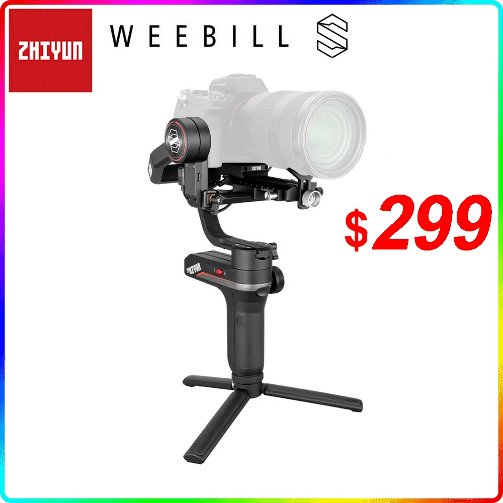 Стабилизатор Zhiyun Weebill S, ручной 3-осевой шарнирный Стабилизатор Для беззеркальных камер Sony A7 Panasonic EOS R с OLED-дисплеем 
Стабилизатор Zhiyun Weebill S, ручной 3-осевой шарнирный Стабилизатор Для беззеркальных камер Sony A7 Panasonic EOS R с OLED-дисплеем
