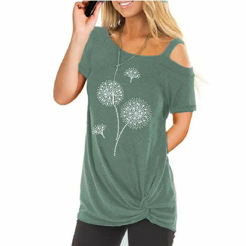 Women T Shirts Summer Clothes Knotted Short Sleeve Off Shoulder Ladies Shirt Tops Printed Knotted Female Tshirts
Women T Shirts Summer Clothes Knotted Short Sleeve Off Shoulder Ladies Shirt Tops Printed Knotted Female Tshirts