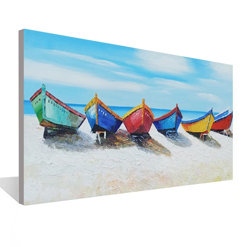 Five Sailing Boats Seaside Landscape Restaurant Living Room Decoration Painting Wall Art Hand-painted Oil Painting
Five Sailing Boats Seaside Landscape Restaurant Living Room Decoration Painting Wall Art Hand-painted Oil Painting