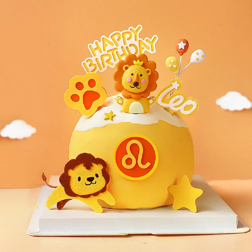 Baby Shower Hat Laughing Sitting Lion Balloon Baking Plug-in Cake Topper Cupcake Child Happy Birthday Party Decoration Supplies 
Baby Shower Hat Laughing Sitting Lion Balloon Baking Plug-in Cake Topper Cupcake Child Happy Birthday Party Decoration Supplies