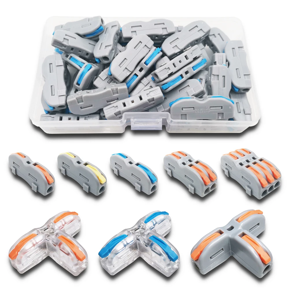 Mini Fast Boxed Wire Connector P421 P422 P423 T11T Compact Conductor Spring Wiring Connector Conductor Push-in Terminal Block
Mini Fast Boxed Wire Connector P421 P422 P423 T11T Compact Conductor Spring Wiring Connector Conductor Push-in Terminal Block