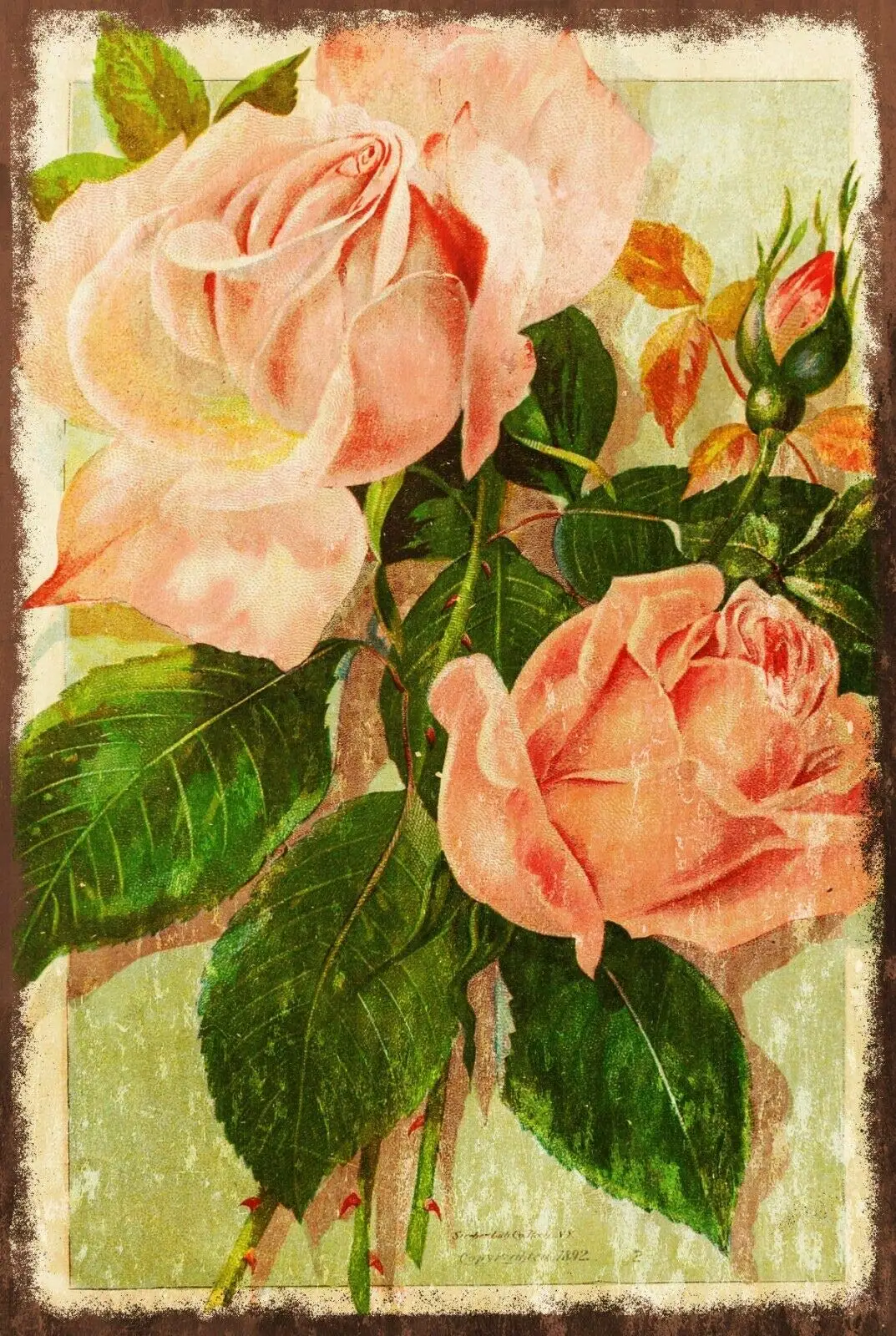 Pink Roses Metal 8x12 Inch Decor Travel
Pink Roses Metal 8x12 Inch Decor Travel