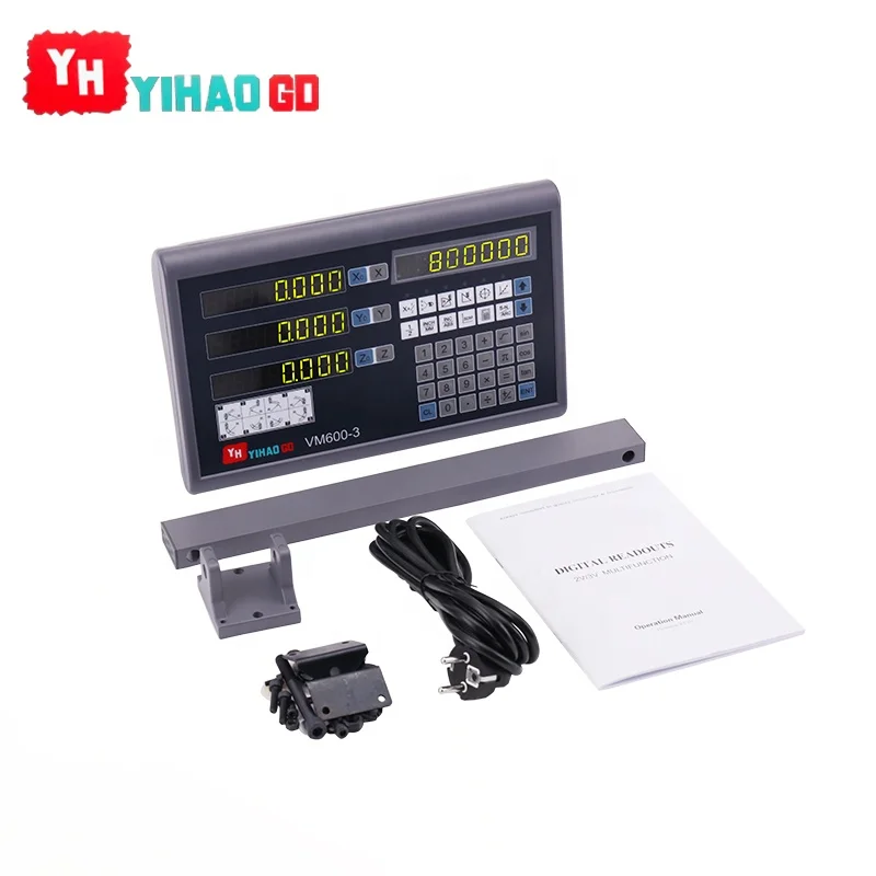 YIHAO optical linear encoder grating ruler and 2 axis metal case kits length measuring instrument
YIHAO optical linear encoder grating ruler and 2 axis metal case kits length measuring instrument