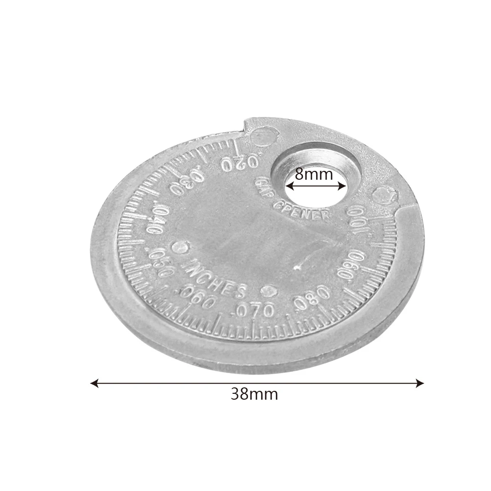 DIYWORK Aluminum Alloy Spark Plug Gap Gauge Spark Plug Gauge Measurement Tool Coin-Type 0.6-2.4mm/ 0.020-1.00inchRange
DIYWORK Aluminum Alloy Spark Plug Gap Gauge Spark Plug Gauge Measurement Tool Coin-Type 0.6-2.4mm/ 0.020-1.00inchRange