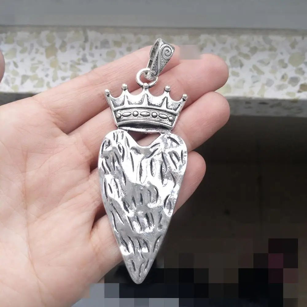 10pcs/bag necklaces pendants heart crown large flat slide diy chains vintage silver plated metal hand made jewelry findings 92mm
10pcs/bag necklaces pendants heart crown large flat slide diy chains vintage silver plated metal hand made jewelry findings 92mm