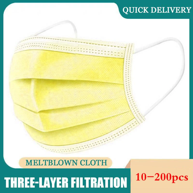 Only Yellow Daily 3 Layers Mask Disposable Face Mouth Masks for Adult Masks Non Woven Earloop Breathable Dustproof Filter
Only Yellow Daily 3 Layers Mask Disposable Face Mouth Masks for Adult Masks Non Woven Earloop Breathable Dustproof Filter