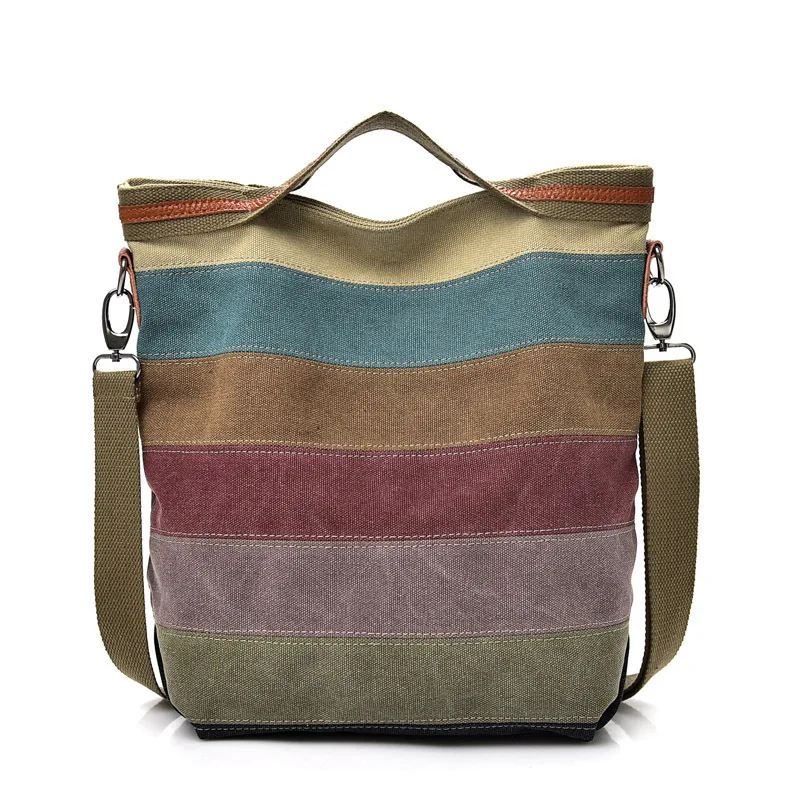 Womens Shoulder Bags Canvas Ladies Handbags Multi-Color Casual Messenger Bag Top Handle Tote Crossbody Bags Women Patchwork
Womens Shoulder Bags Canvas Ladies Handbags Multi-Color Casual Messenger Bag Top Handle Tote Crossbody Bags Women Patchwork
