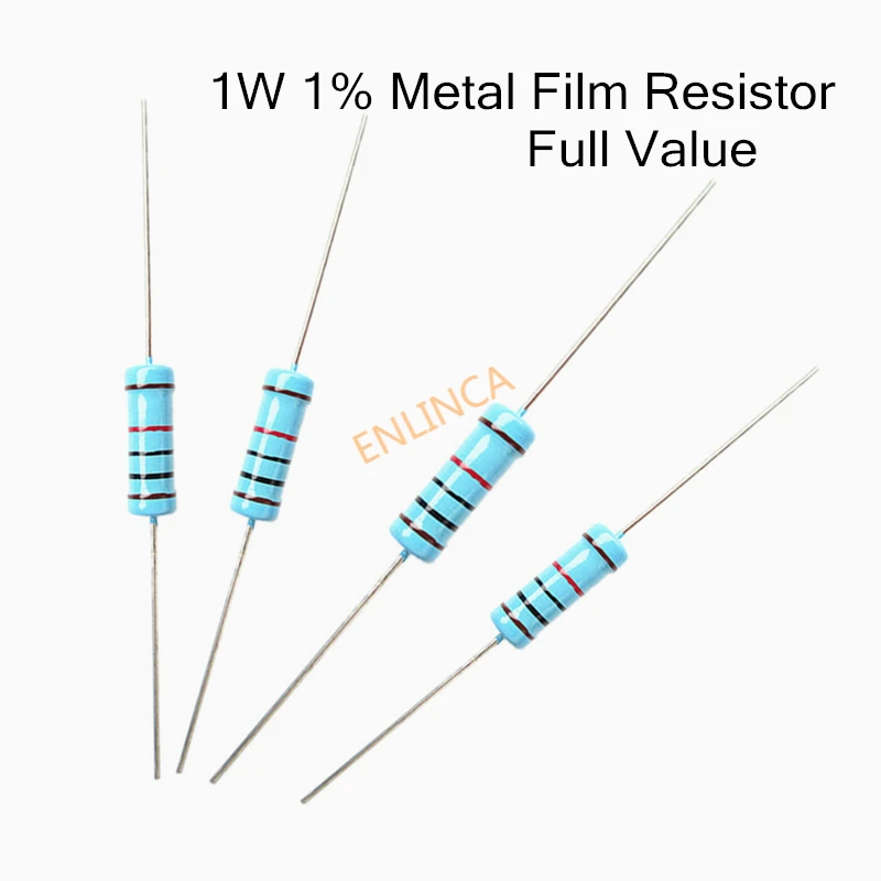 20pcs 1W Metal film resistor 1% 1R ~ 1M 2R 10R 22R 47R 100R 330R 1K 4.7K 10K 22K 47K 100K 330K 470K 1 2 10 22 47 100 330 ohm
20pcs 1W Metal film resistor 1% 1R ~ 1M 2R 10R 22R 47R 100R 330R 1K 4.7K 10K 22K 47K 100K 330K 470K 1 2 10 22 47 100 330 ohm