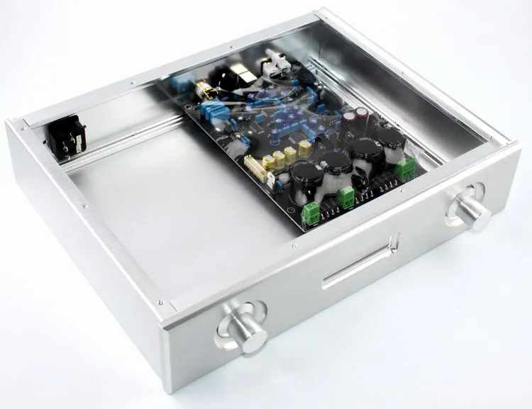 D250 W328 H70 Dual Control DIY Amplifier Chassis Front Window Power Amp Housing Balanced Audio Enclosure Anodizing Aluminum Case 
D250 W328 H70 Dual Control DIY Amplifier Chassis Front Window Power Amp Housing Balanced Audio Enclosure Anodizing Aluminum Case