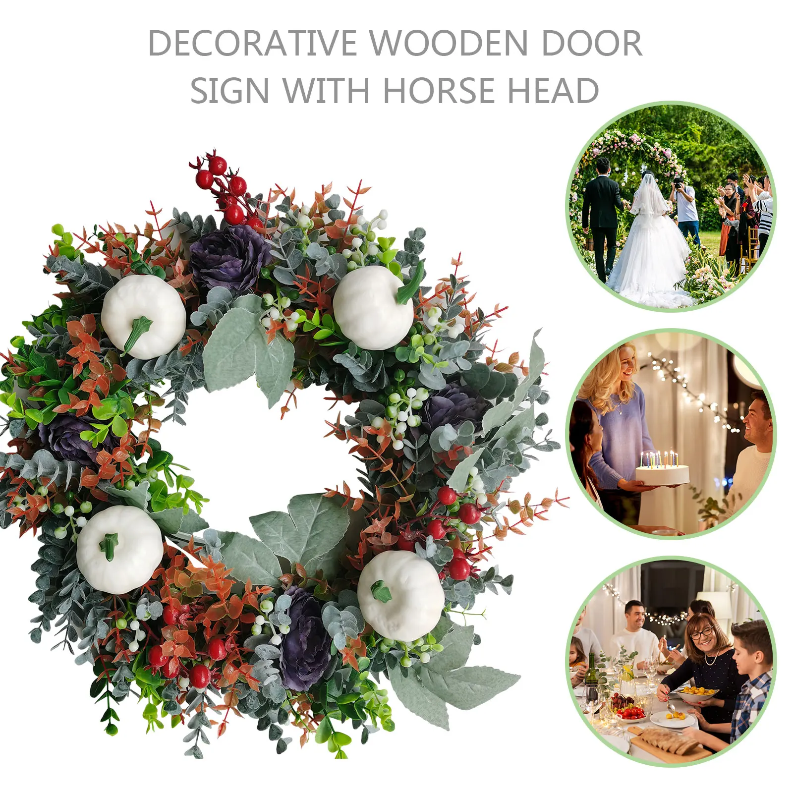 Pumpkins Berry Wreath Autumn Thanksgiving Garland Wreath Door Hanging Home Decor Christmas Door Ornament Artificial Wreath
Pumpkins Berry Wreath Autumn Thanksgiving Garland Wreath Door Hanging Home Decor Christmas Door Ornament Artificial Wreath