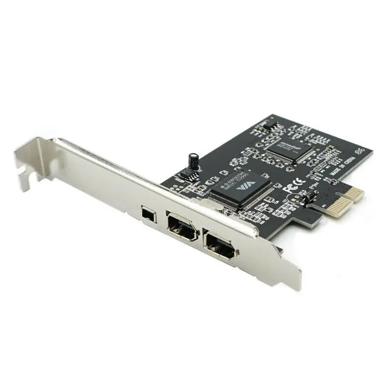 Плата контроллера PCIE PCI-E FIREWIRE IEEE 1394 с 3 портами для настольных ПК 
Плата контроллера PCIE PCI-E FIREWIRE IEEE 1394 с 3 портами для настольных ПК
