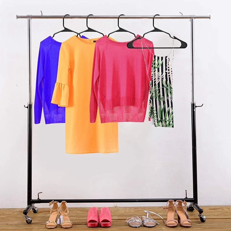 50 Pack Black Plastic Hangers for Clothes - Space Saving Notched Hangers - Durable and Slim - Shoulder Grooves
50 Pack Black Plastic Hangers for Clothes - Space Saving Notched Hangers - Durable and Slim - Shoulder Grooves
