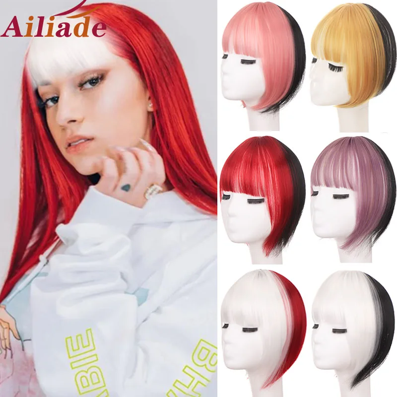 AILIADE 3D Two-color Stitching Air Bangs Straight Neat Bangs Clip In Hair Extensions Bangs Invisible Seamless Head Hairpieces
AILIADE 3D Two-color Stitching Air Bangs Straight Neat Bangs Clip In Hair Extensions Bangs Invisible Seamless Head Hairpieces