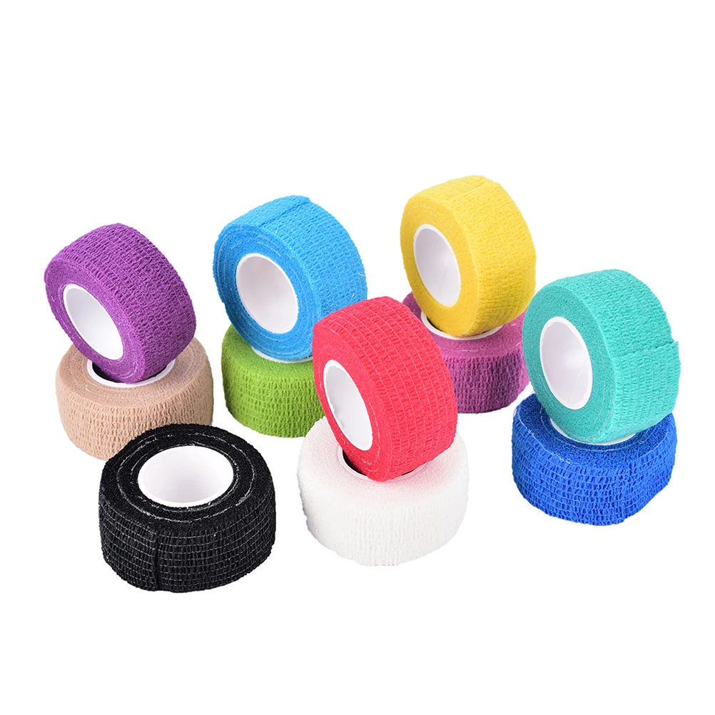 

1Roll Elastic Self Adhesive Medical Bandage Gauze Tape Cotton Cohesive First Aid Kit For Sport Ankle Finger Muscle Care 4.5m