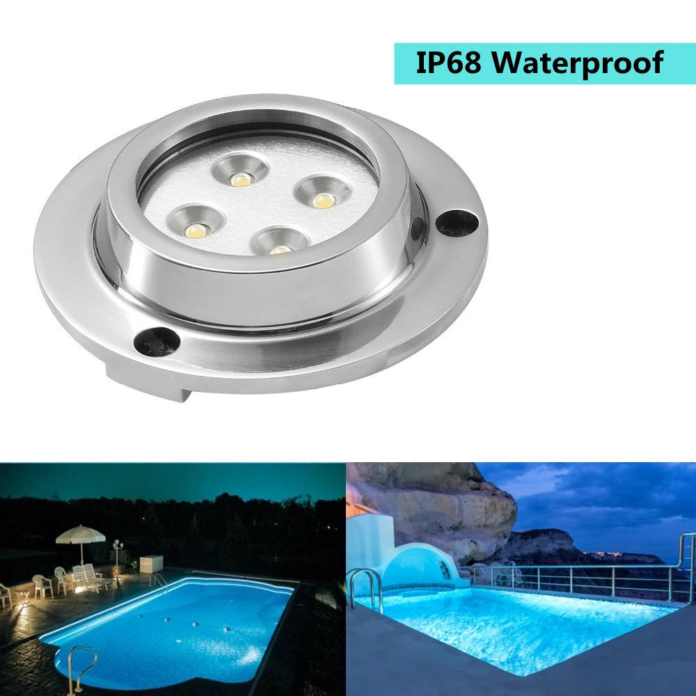 DC12V низкая Vottage IP68 Водонепроницаемый светодиодный бассейн огни RGB 10 Вт подводный