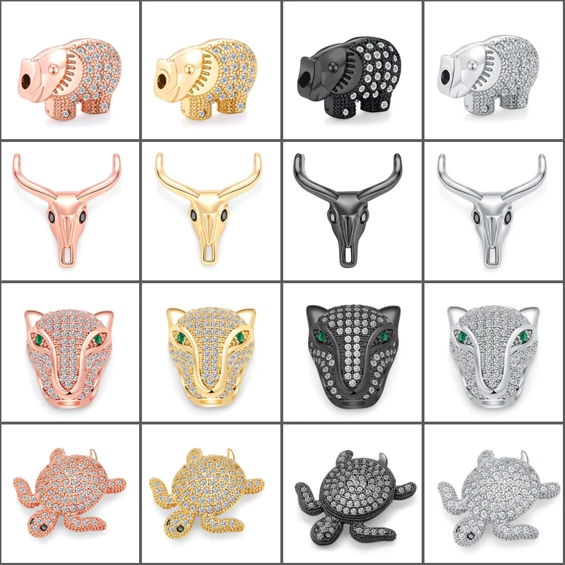 3pcs/lot Turtle Leopard Animal Metal Beads Round Full Diamond Alloy Beads DIY Necklace Bracelets Jewelry Making Accessories
3pcs/lot Turtle Leopard Animal Metal Beads Round Full Diamond Alloy Beads DIY Necklace Bracelets Jewelry Making Accessories