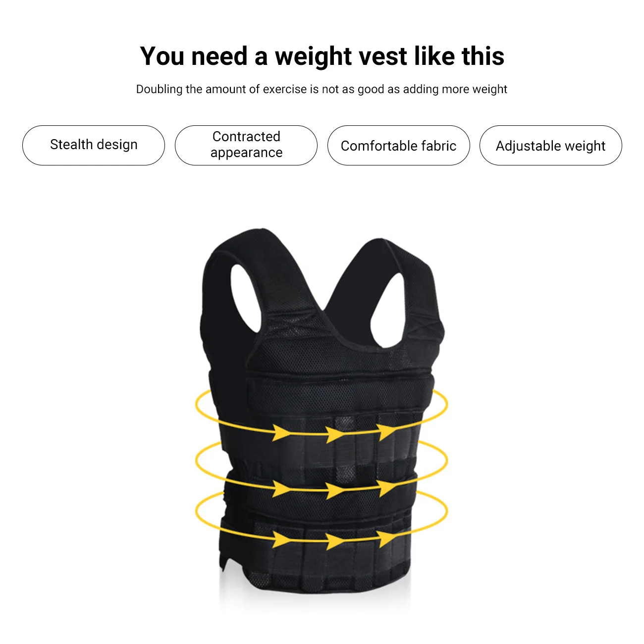 30KG Exercise Loading Weight Vest Boxing Running Sling Weight Training Workout Fitness Adjustable Waistcoat Jacket Sand Clothing
30KG Exercise Loading Weight Vest Boxing Running Sling Weight Training Workout Fitness Adjustable Waistcoat Jacket Sand Clothing