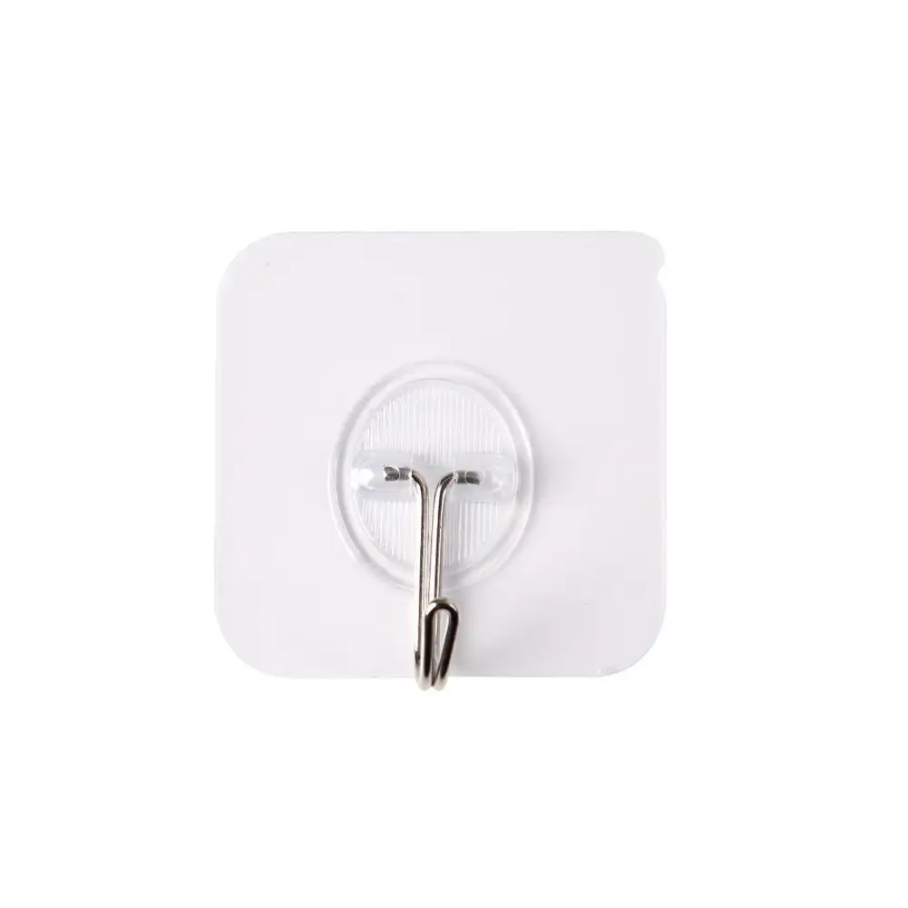 

Strong Transparent Suction Cup Sucker Wall Hooks Hanger Bathroom Hooks 6*6cm Wall For Kitchen Storage Supplies H4F9