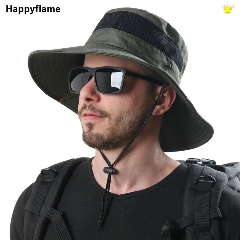 Outdoor Solid Color Sun Hats for Men Hiking Camping Wide Brim Anti-UV Fishing Cap Sunscreen Breathable Bucket Hat Gorro Pescador
Outdoor Solid Color Sun Hats for Men Hiking Camping Wide Brim Anti-UV Fishing Cap Sunscreen Breathable Bucket Hat Gorro Pescador