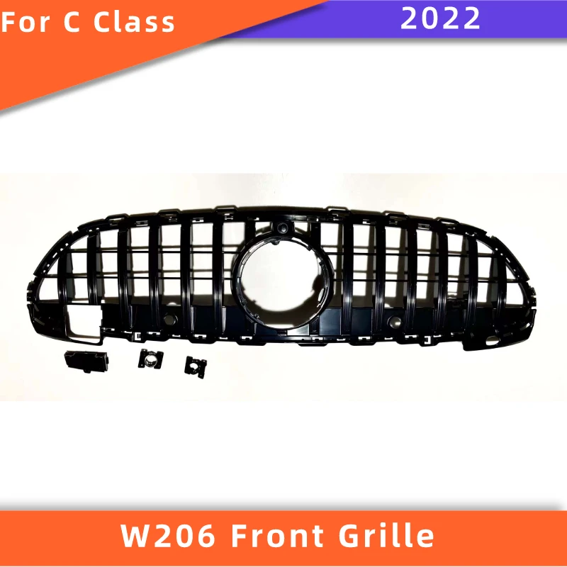 C206 GT Front Bumper Grille for Mercedes W206 2022 C Class C200 C260 ABS sport front grill Not Fit C63
C206 GT Front Bumper Grille for Mercedes W206 2022 C Class C200 C260 ABS sport front grill Not Fit C63