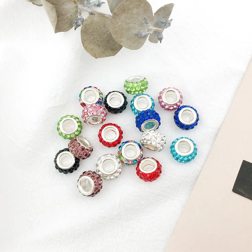 10pcs/lot Rhinestone Big Hole Beads European Charm Loose Hollow Metal Space Beads for Jewelry Making Bracelet Necklace DIY
10pcs/lot Rhinestone Big Hole Beads European Charm Loose Hollow Metal Space Beads for Jewelry Making Bracelet Necklace DIY