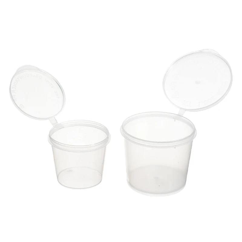 50 шт./компл. одноразовые пластиковые маленькие чашки для еды ясный соус уксус